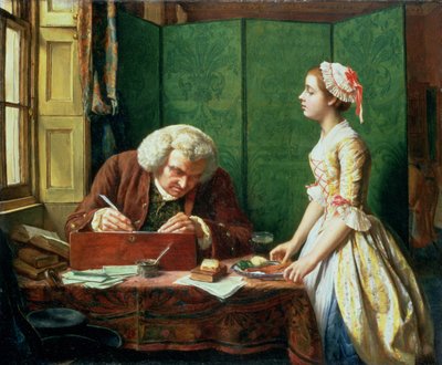 Dr Johnson (1709-84) at Cave